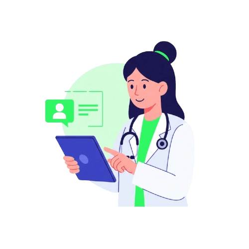 Doctor using our solution